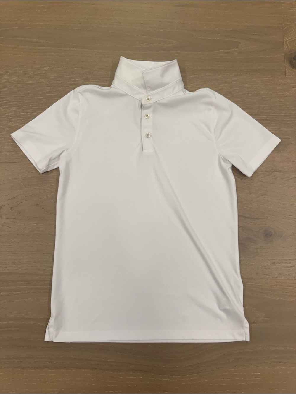 Puma White Polo Shirt with Tonal Logo